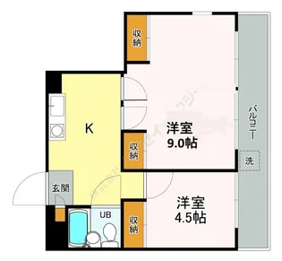フェリーチェ八千代台【0504号室】の間取り