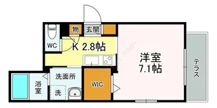 メゾン ペッシェ【401号室】の間取り