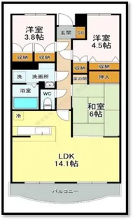 LAND HOMES【0305号室】の間取り