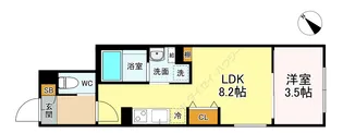 LUORE黒川EAST【0404号室】の間取り