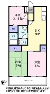 エミネンス山手台【0202号室】の間取り