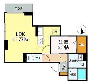 ヴェール新千葉【0101号室】の間取り