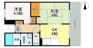 第9エルム大倉山【306号室】の間取り