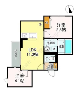 レジデンス練馬桜台【0402号室】の間取り