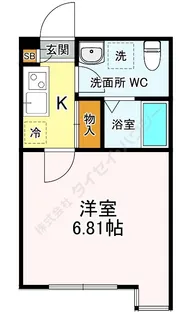 南行徳レジデンス【0102号室】の間取り