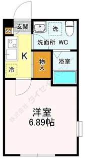 南行徳レジデンス【0107号室】の間取り