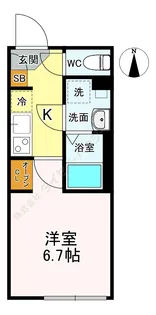 フロレスタ北千住【0401号室】の間取り