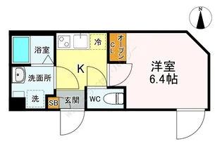 フロレスタ北千住【0403号室】の間取り
