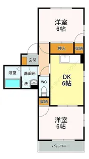 プリュニエラバン【0101号室】の間取り