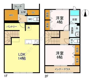 meison de blanche【4quatre号室】の間取り