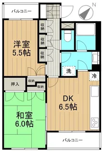 ライブヴィラ多摩【0203号室】の間取り