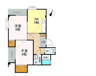 ランドステージ【202号室】の間取り