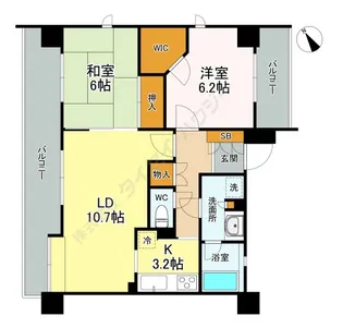 しながわ公園パーク・ホームズ【501号室】の間取り