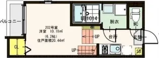 ハーモニーテラス栄Ⅱ【2階】の間取り