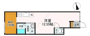 ライブリー西新井【102号室】の間取り