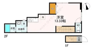 ライブリー西新井【201号室】の間取り