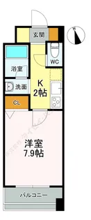 ヴィルヌーブIWATA【0202号室】の間取り