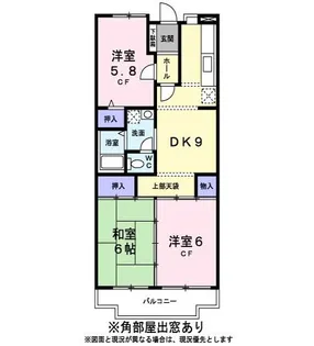エスポワール白川【0201号室】の間取り