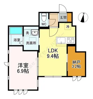 CLAIRE MUSASHI【1階】の間取り