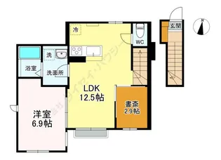 CLAIRE MUSASHI【2階】の間取り