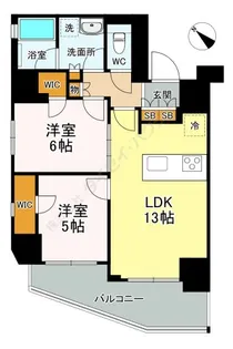 シェフルール文京茗荷谷【1203号室】の間取り