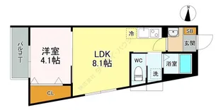 ルミエール エタンセル ユイット【0301号室】の間取り