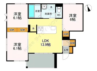 ルーラルハウス【101号室】の間取り