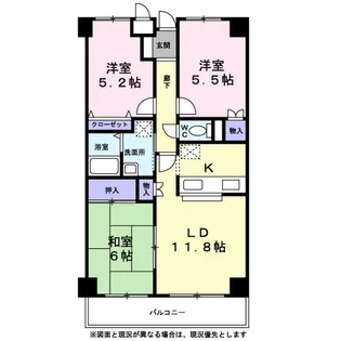 椎の実ハイツ【0506号室】の間取り