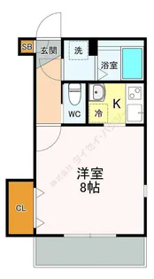 Villa戸越【0203号室】の間取り