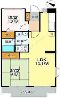 アクイール・セイザン【0502号室】の間取り