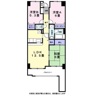 ハイム海神南【0702号室】の間取り