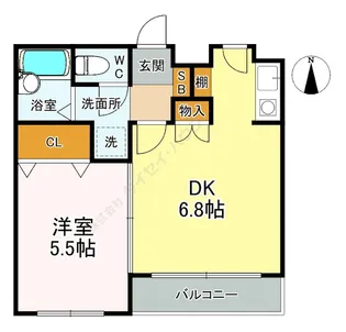 ロイヤルクレストM&S【0211号室】の間取り