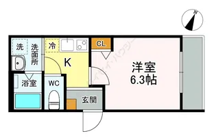 ウィンメゾン薬園台【205号室】の間取り