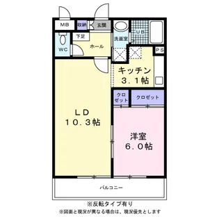 グリーンハイツM【0306号室】の間取り