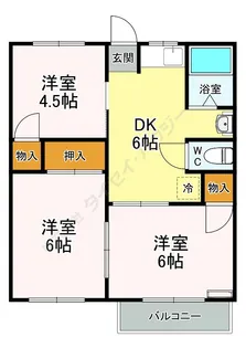 ファミール清水【1階】の間取り