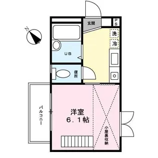 LYNX国領【0203号室】の間取り
