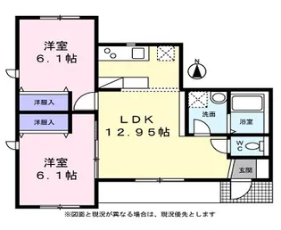 一楽庵【0201号室】の間取り