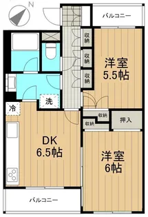 ライブヴィラ多摩【0302号室】の間取り