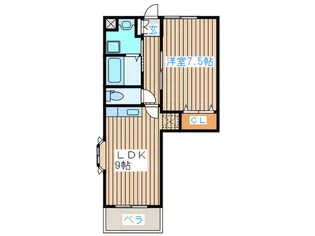 グランデージ中野栄【0101号室】の間取り
