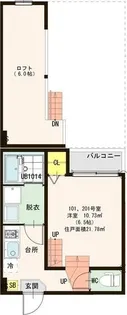 ハーモニーテラス長町Ⅲ【1階】の間取り