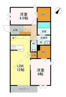 クレリエール壱番館【203号室】の間取り