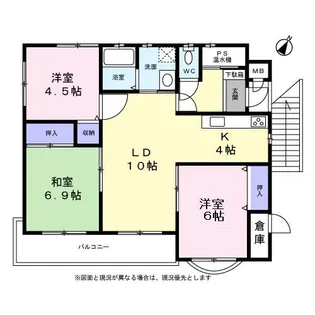インペリアル子安【0101号室】の間取り