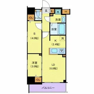 メイクスWアート横浜関内【5階】の間取り