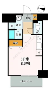 パルティール金山【0402号室】の間取り