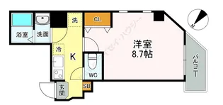 サンライズヴィラ【201号室】の間取り