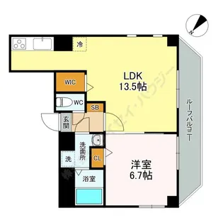 サンライズヴィラ【801号室】の間取り