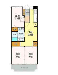 シティパル【0204号室】の間取り
