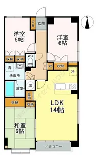 厚木・コアラマンション【2階】の間取り
