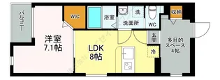 サンライズ【0201号室】の間取り
