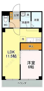 クレスト武蔵小杉【0102号室】の間取り